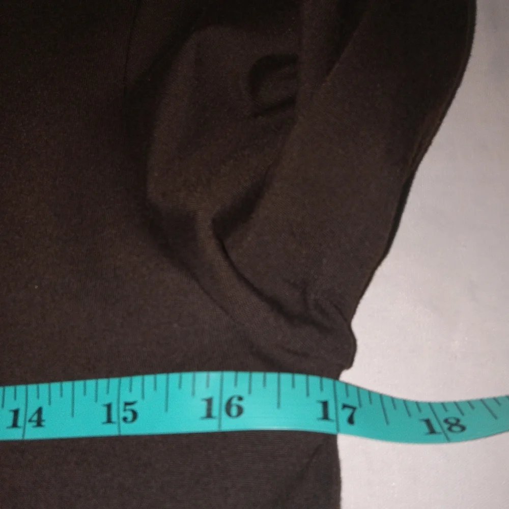 Susana Monaco Brown Stretch Knit 3/4 Sleeve Dress Small - Picture 4 of 5